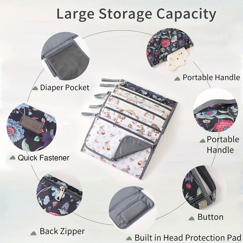 Portable Baby Changing Pad – Foldable & Waterproof Nappy Clutch