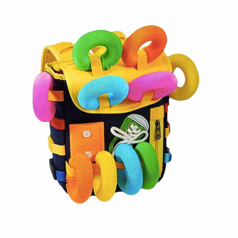 Engaging Montessori Busy Board Backpack For Toddlers