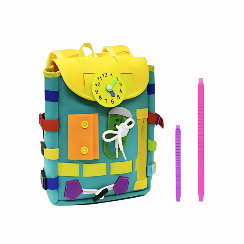 Engaging Montessori Busy Board Backpack For Toddlers