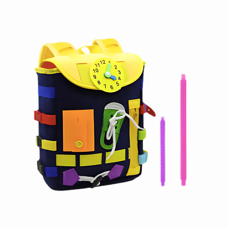Engaging Montessori Busy Board Backpack For Toddlers