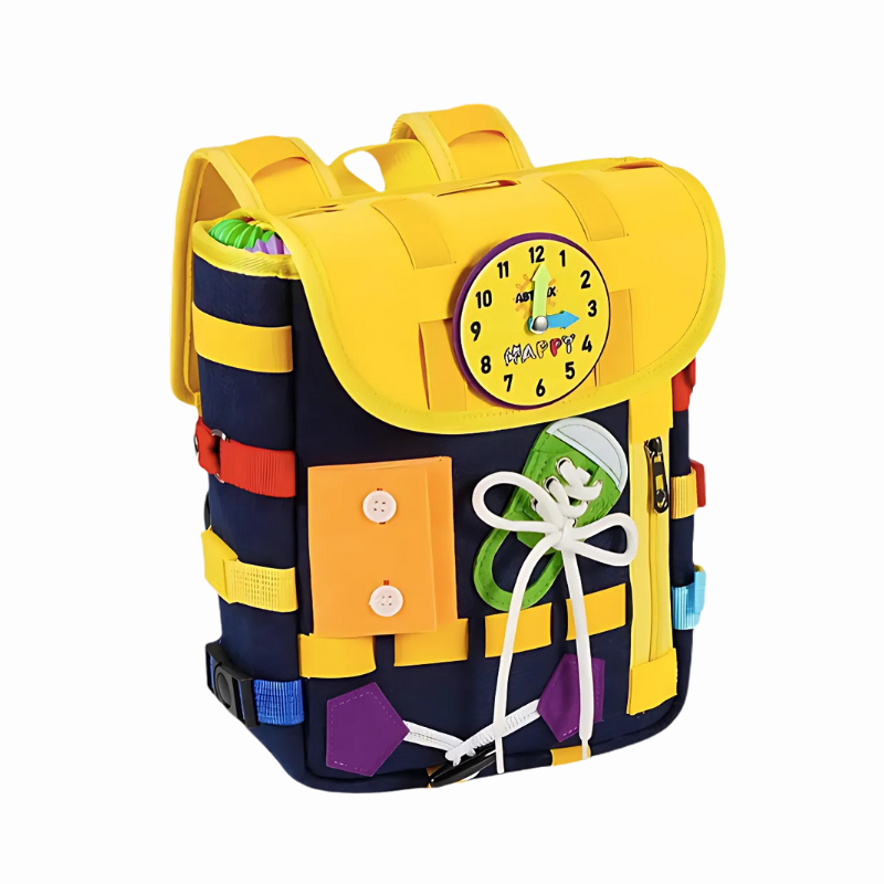 Engaging Montessori Busy Board Backpack For Toddlers