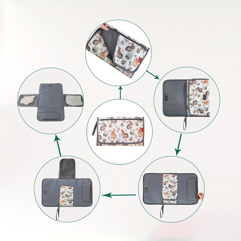 Portable Baby Changing Pad – Foldable & Waterproof Nappy Clutch